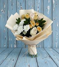 Букет цветов из:  Розы и Хризантемы в Бородино