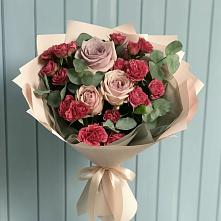 Букет цветов из:  Гвоздики и Розы #REPLACE_PRED# Бородино