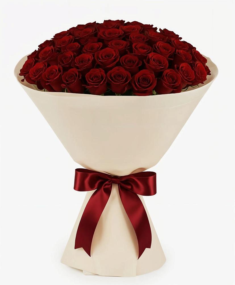 Букет 101 Бордовая роза Блэк Бакарра в Бородино